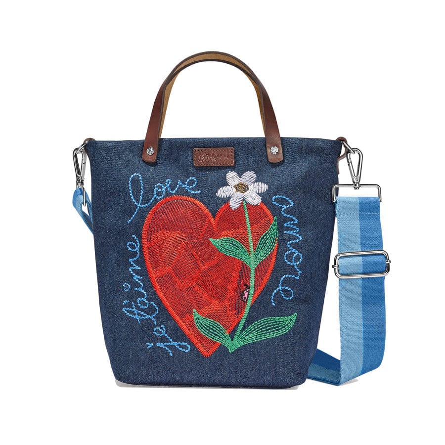 Brighton, Amoreheart - Borsa messenger media ricamata