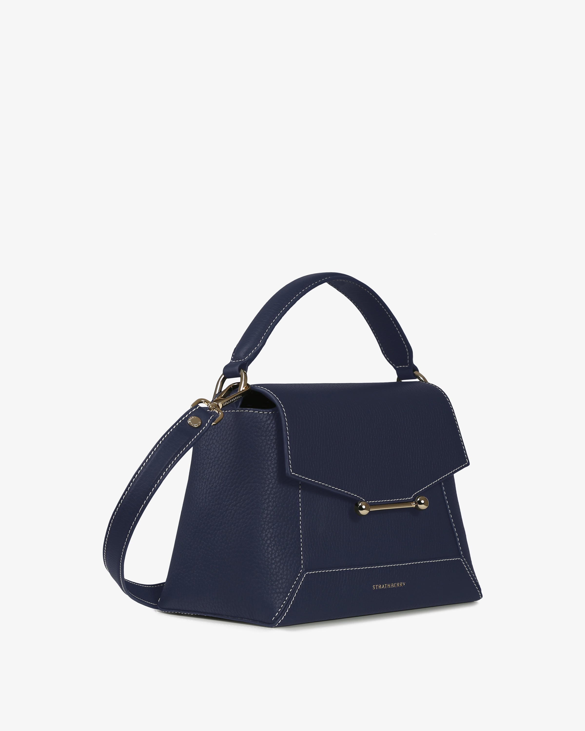 Strathberry, Borsa Mosaico - Navy con punto Vaniglia