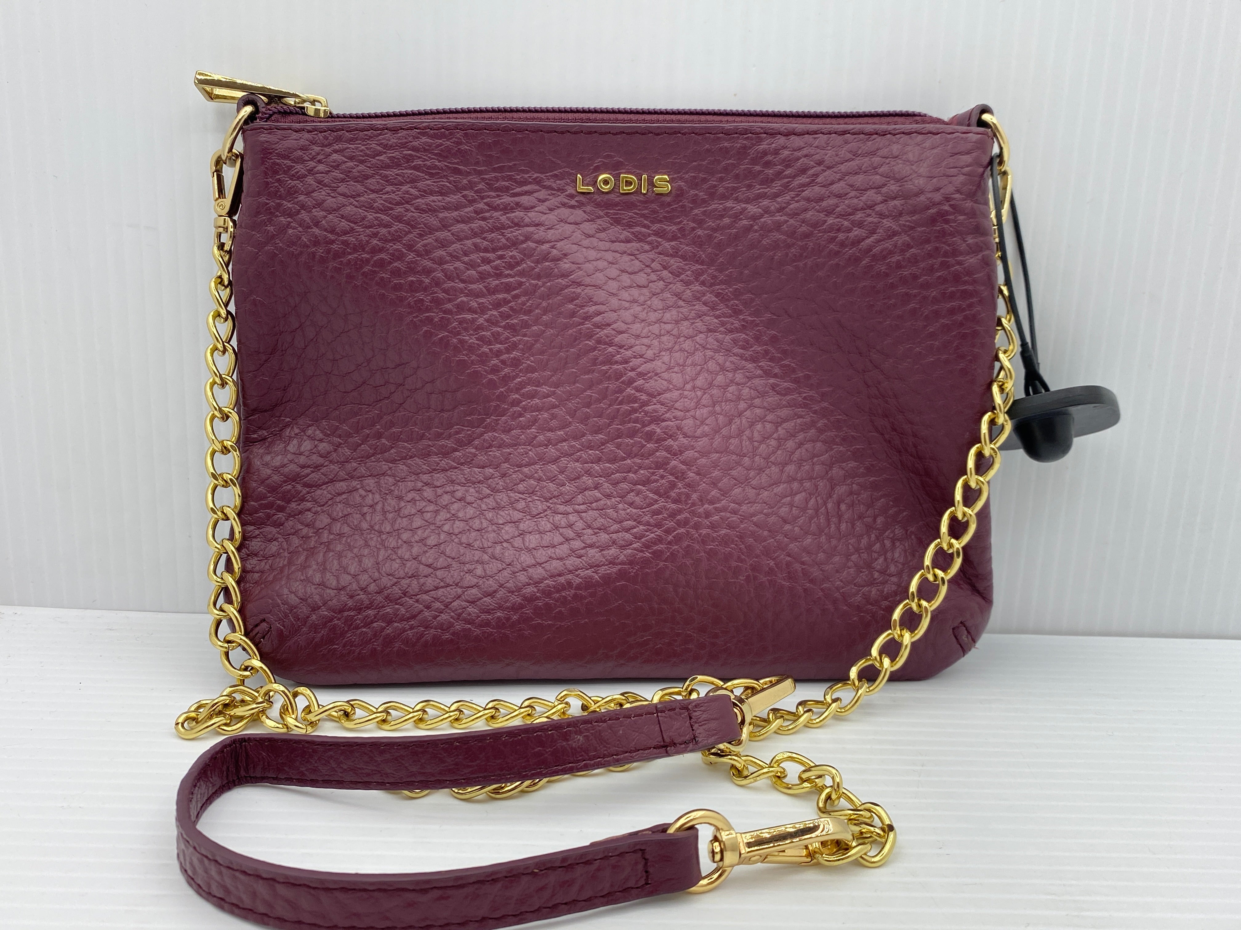 Mentore di vestiti Waldorf, Maryland, Crossbody in pelle di Lodis Dimensioni: Piccolo