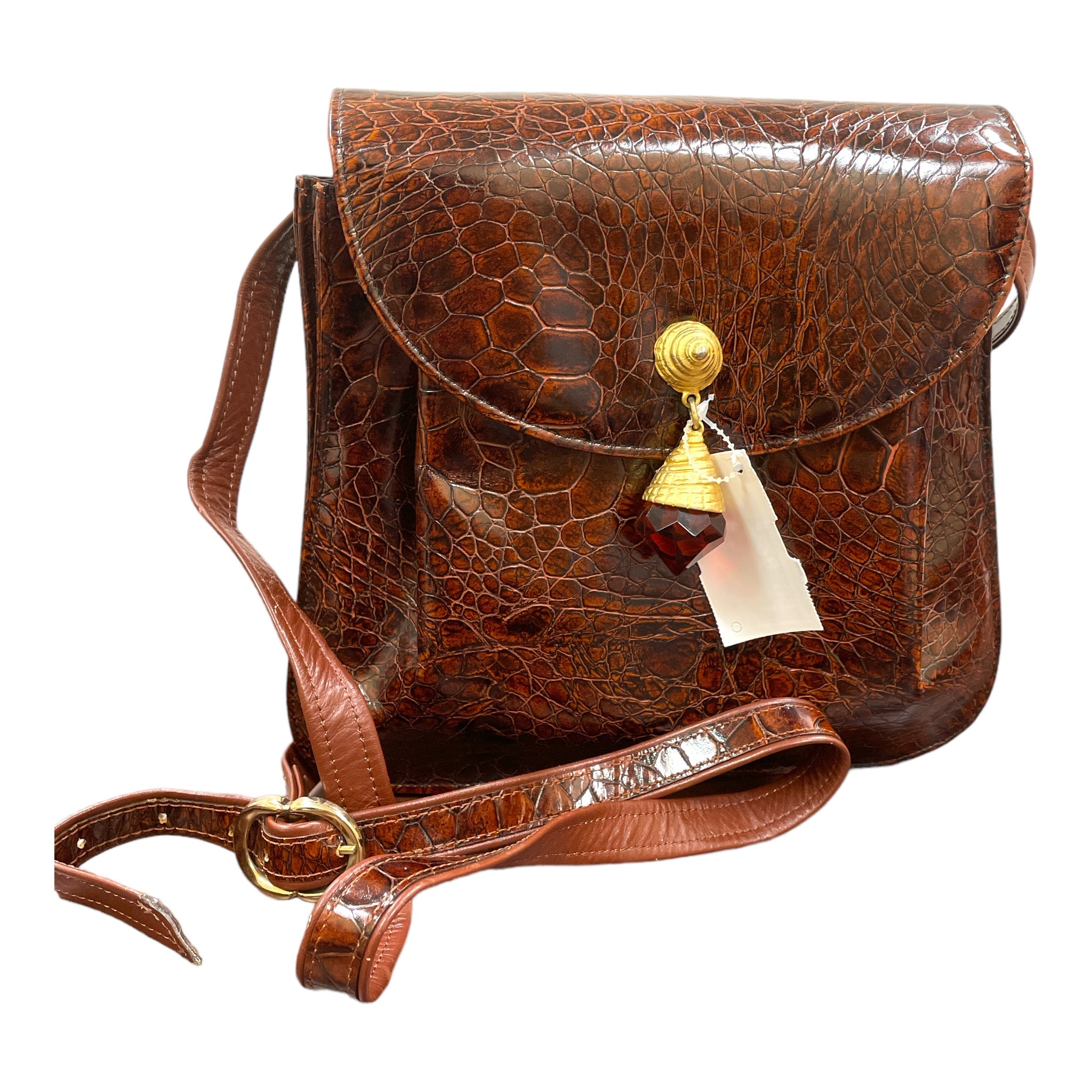 Mentore di vestiti Mayfield Heights, Ohio, Crossbody in pelle di Sondra Roberts Dimensioni: Piccolo