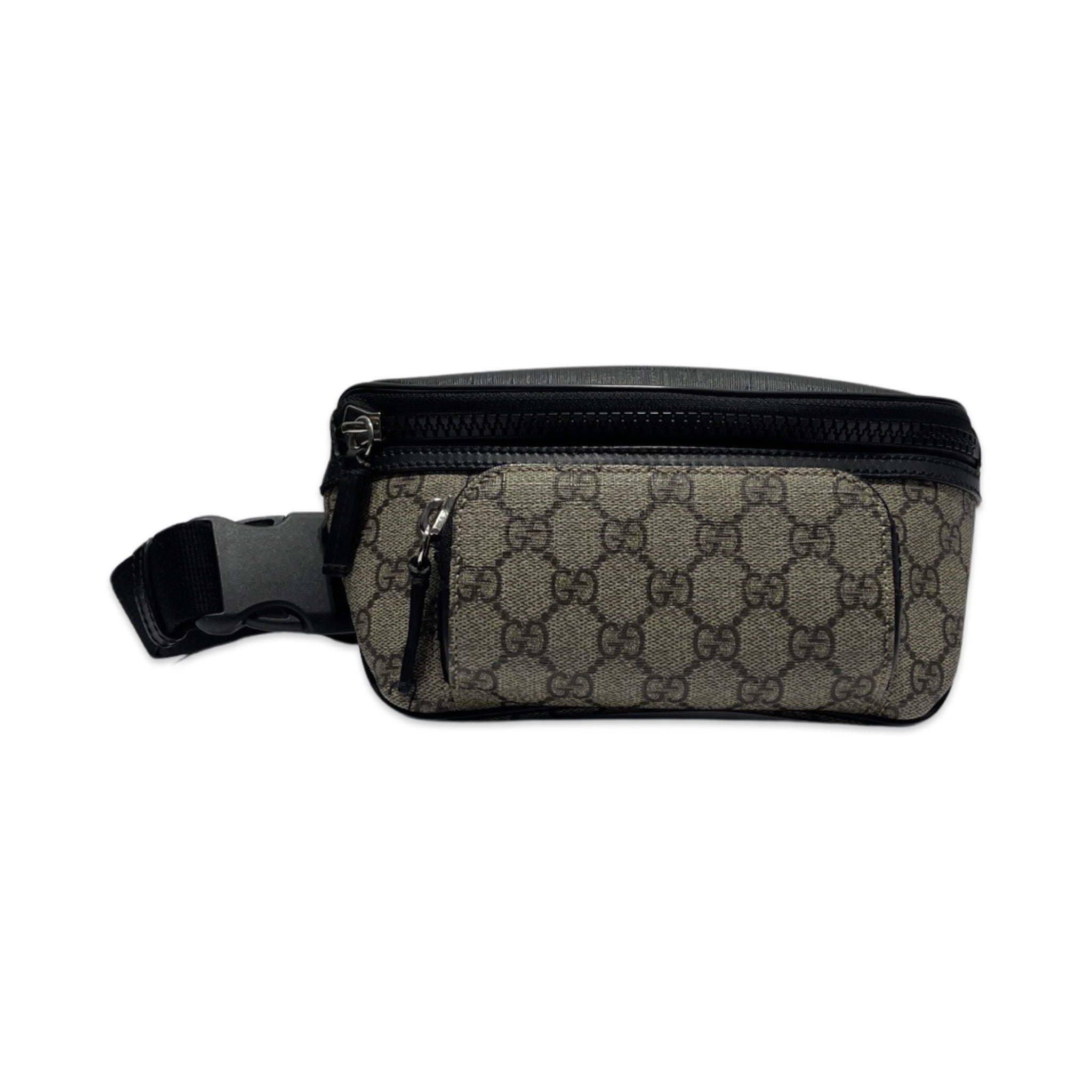 Mentore di vestiti Florence, Kentucky, Eden GG Supreme Canvas Beige & Ebony Monogram Borsa da cintura piccola di Gucci