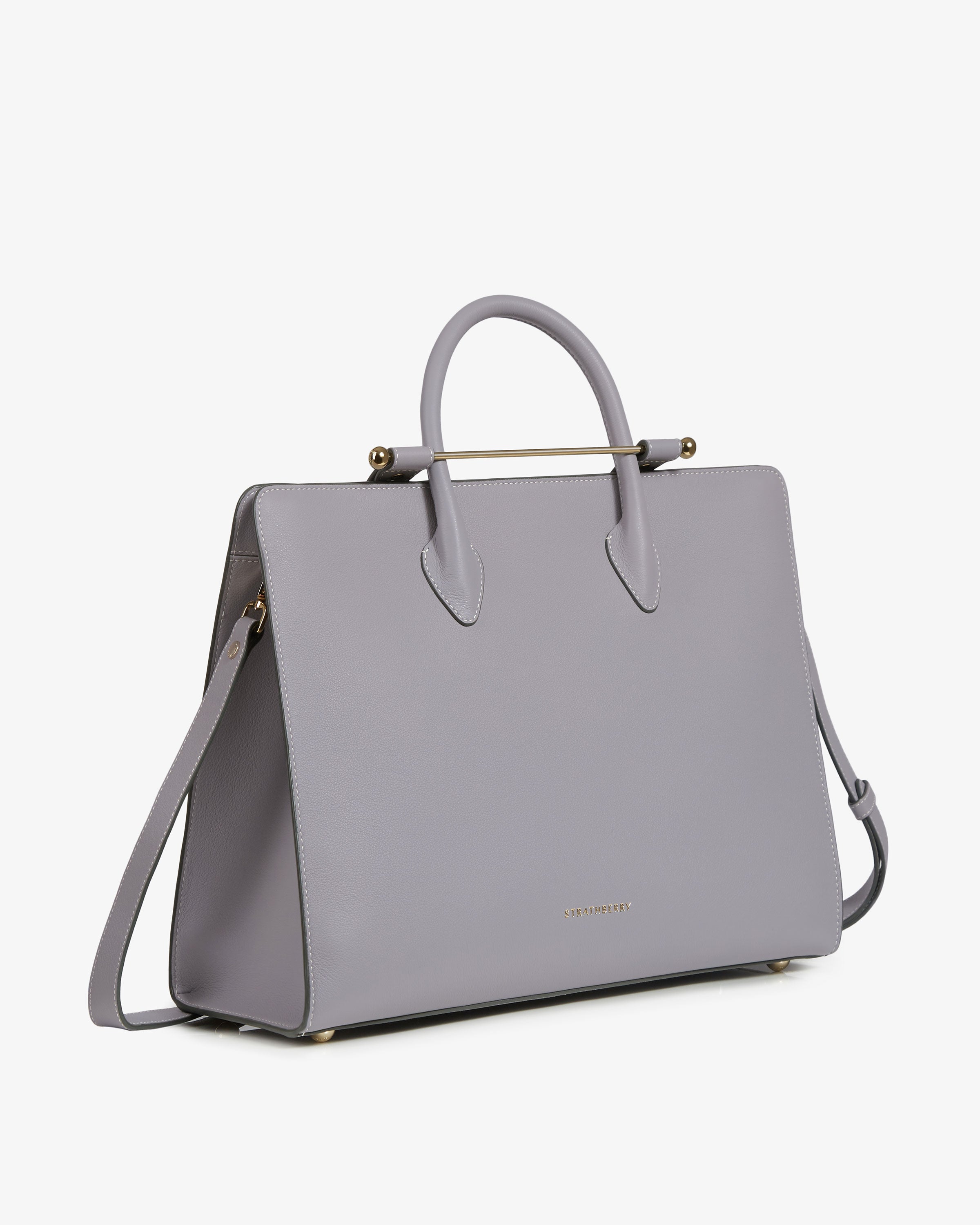 Strathberry, Tote Strathberry - Grigio ghiaccio con punto vaniglia