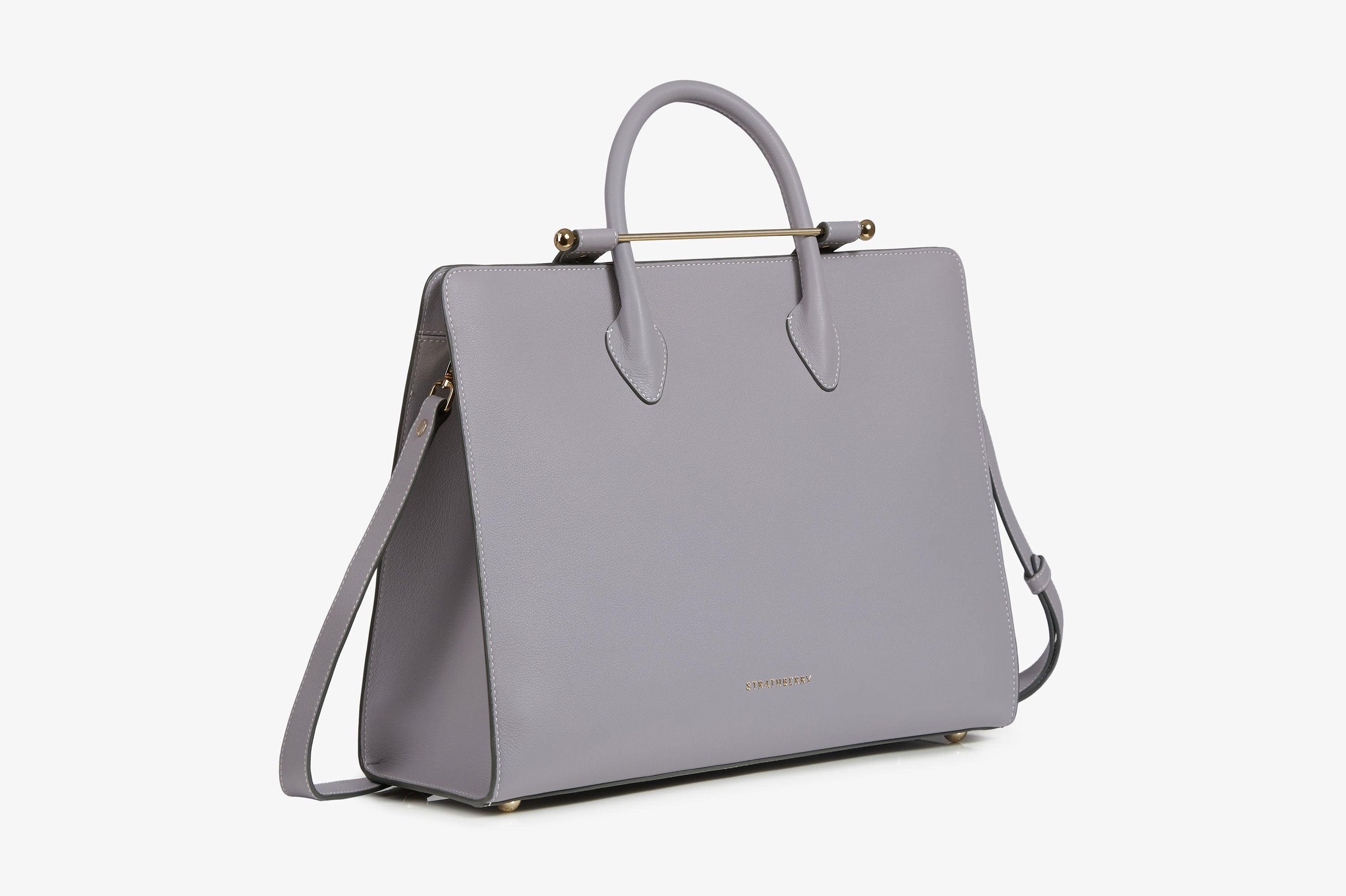 Strathberry, Tote Strathberry - Grigio ghiaccio con punto vaniglia