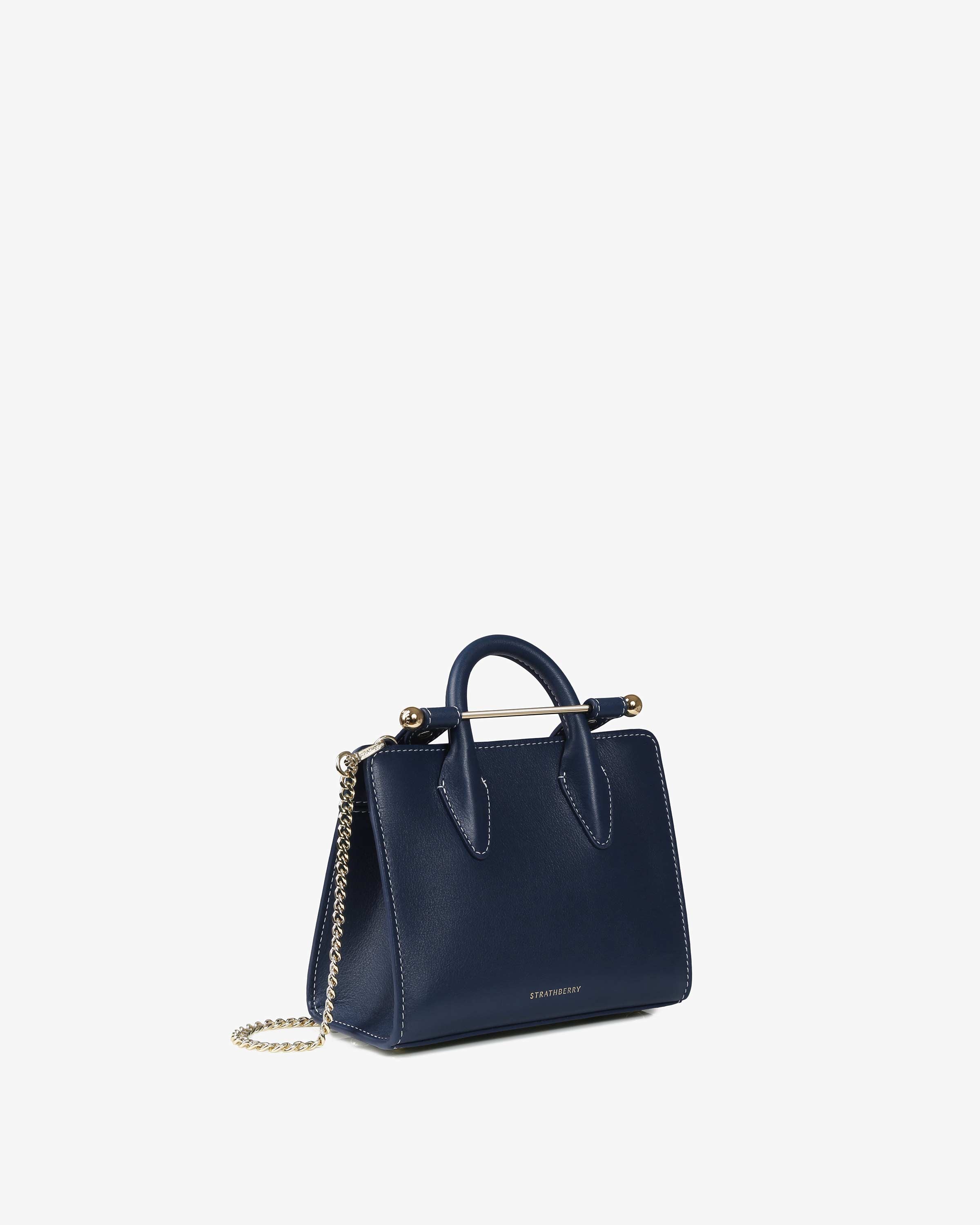 Strathberry, Tote Strathberry Nano - Navy con punto vaniglia