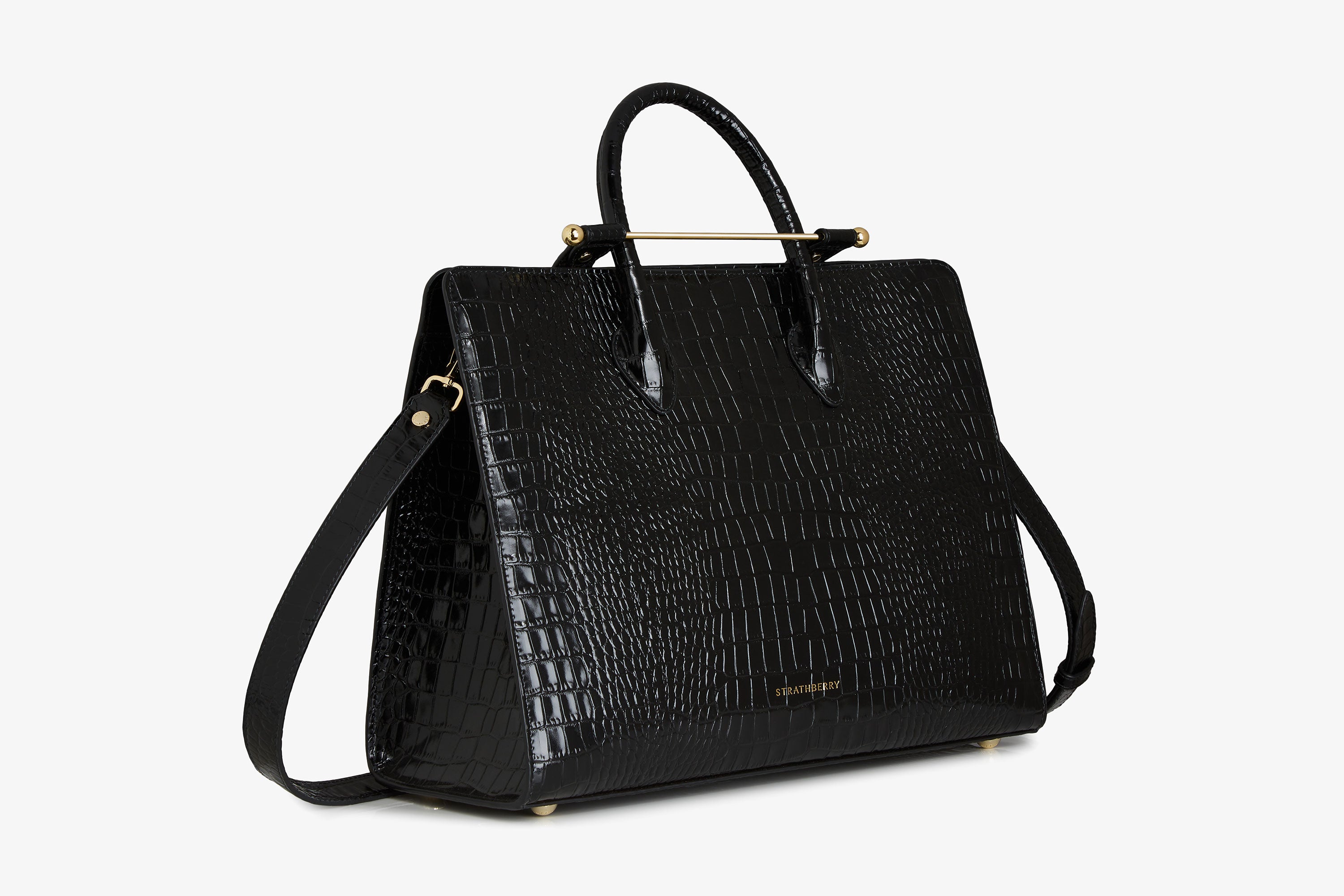 Strathberry, Tote Strathberry - Pelle stampata in rilievo nero