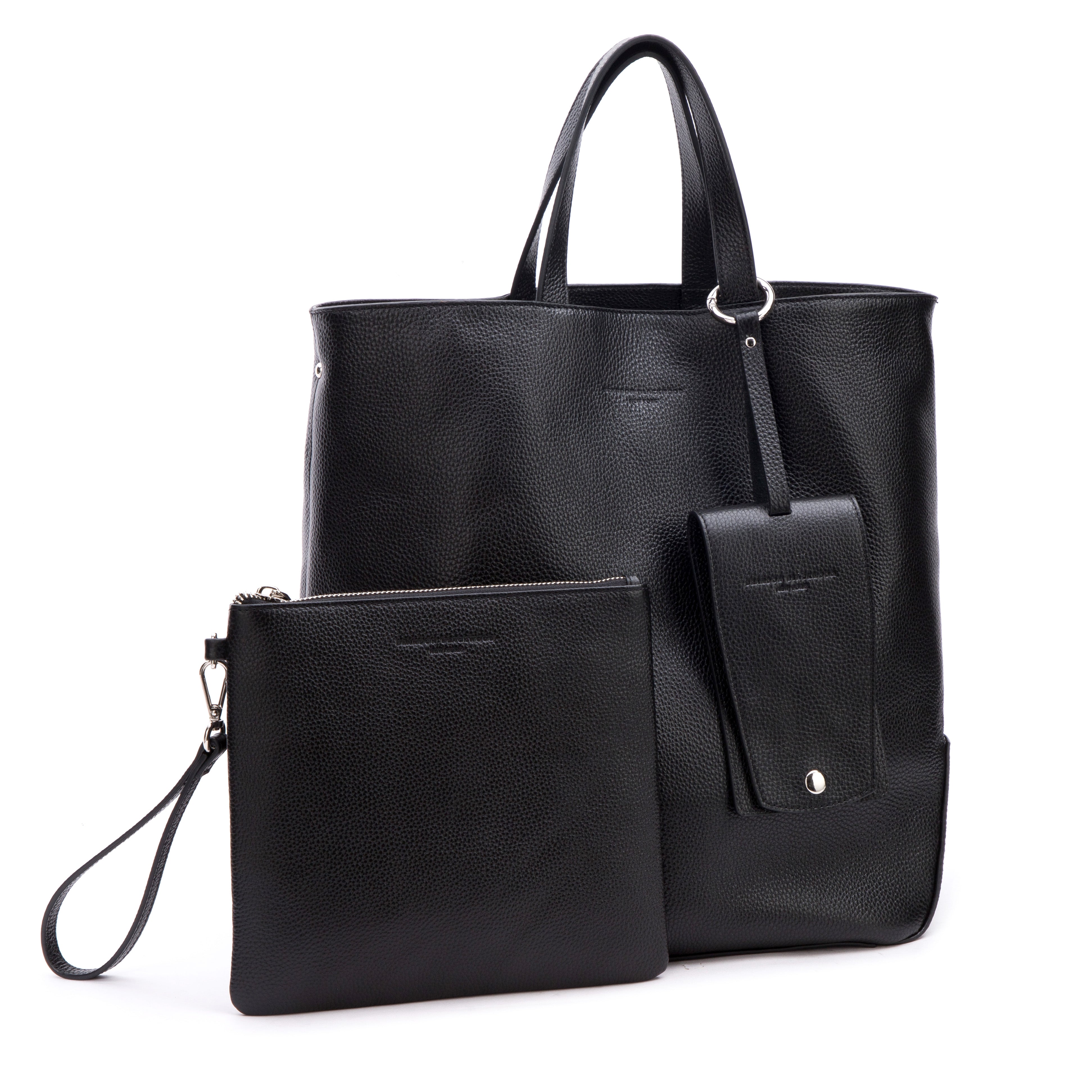 Brandon Blackwood New York, Tote grande Mandeville | Pelle nera