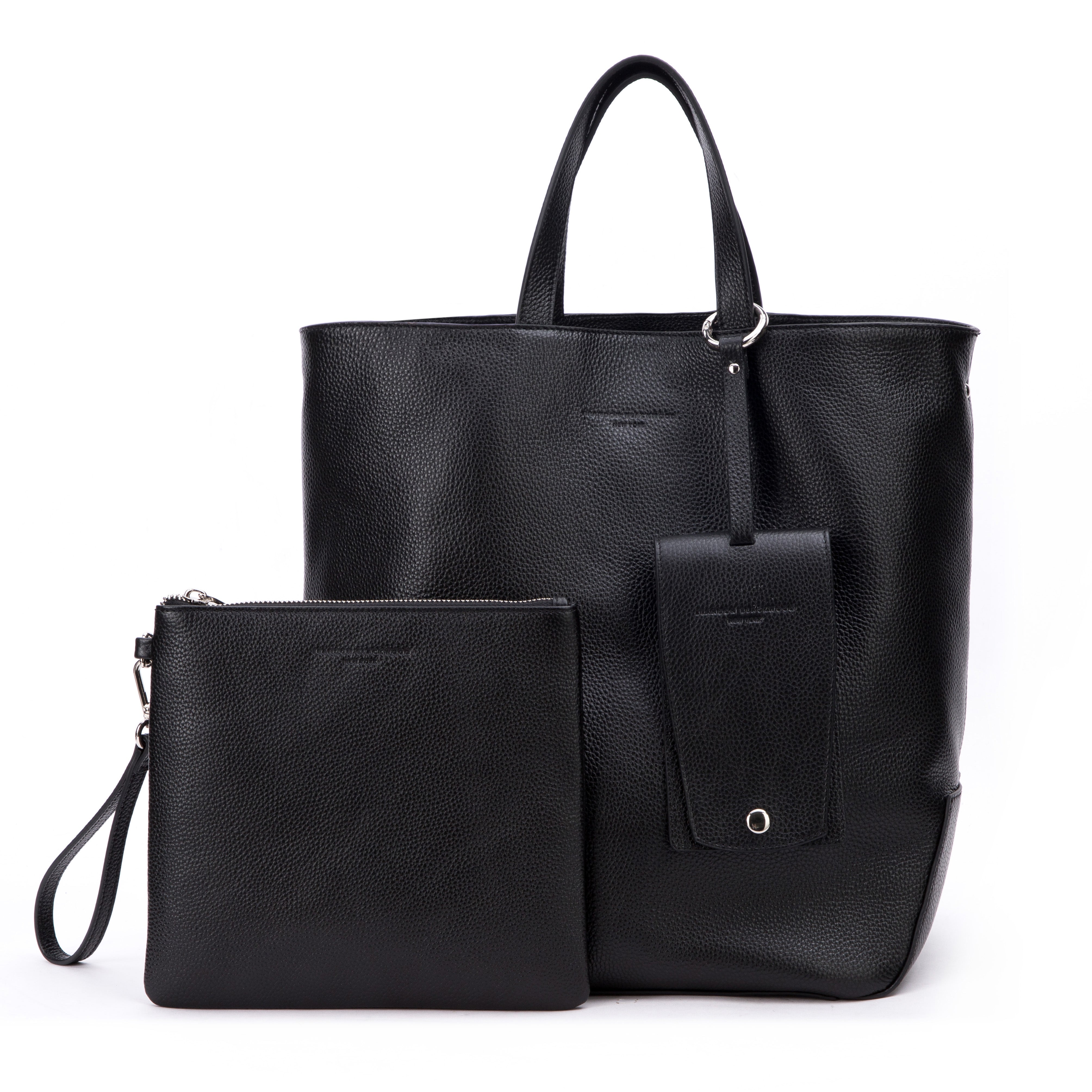 Brandon Blackwood New York, Tote grande Mandeville | Pelle nera